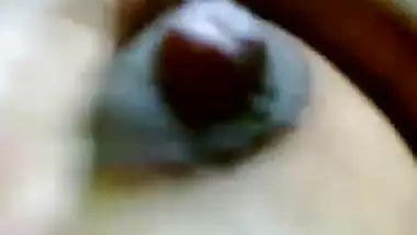 Hot Indian chick masturbating on her bed