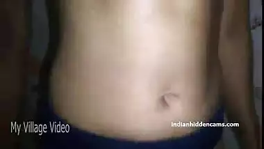 Desi village girl removing her armpit hair by razor in bathroom in bra panty
