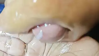 Tamil wife oil massage to cock