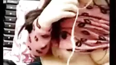 Boy insists that Indian chick has to pull T-shirt up and show XXX boobs