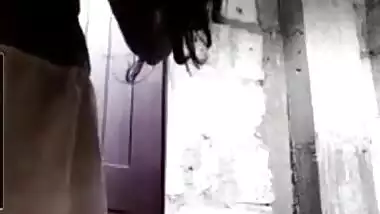 Cute Lankan Girl Changing Cloths