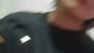 Paki girl boob show selfie video making viral MMS