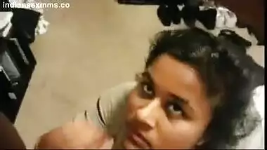 Indian slutty GF giving awesome blowjob & Facial Cum On her Face Scandal