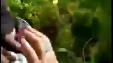 Hubby finally caught wife fuck with lover outdoor in jungle , Desi XXX mms