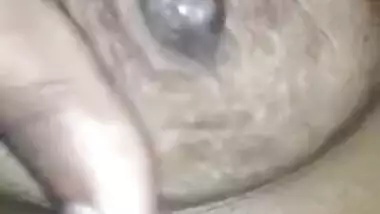 Pervert Desi XXX husband playing with his wife’s boobs and nipples MMS