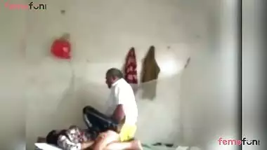 Woman lies on the bed to be fucked by the Desi lecher in missionary