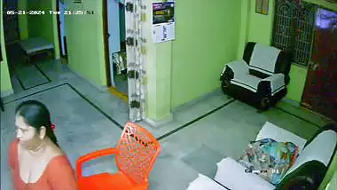 Mature aunty in blouse changing dress nude show