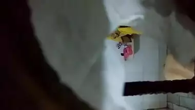 Pervert records porn clip in which takes part naked Indian neighbor