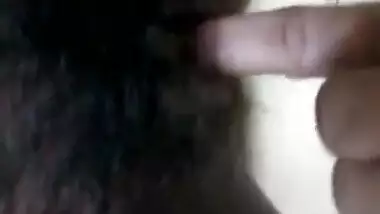 Desi makes her sex hairy pussy public as well as small XXX tits