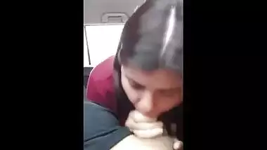 A sexy college girl enjoys hardcore sex in the back seat of a car