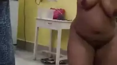 Drunk Desi bitch dances all naked shaking her big XXX tits and booty