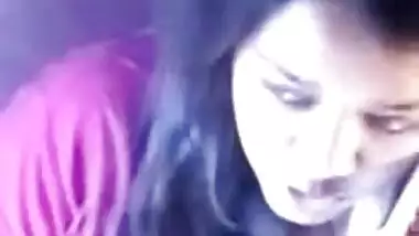 Cute desi college girl in train slight rub scratch on boob-no nudity