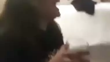 Desi cute XXX girl shows her boobs in video call after sex in a hotel