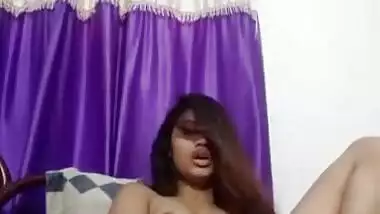Today Exclusive- Horny Desi Girl Showing Her Boobs And Masturbating Part 2
