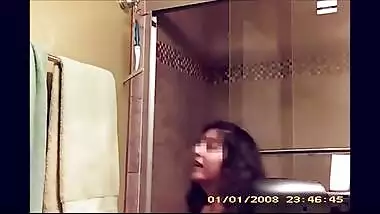 Spying on cute Indian teen showering