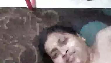 Fatty Indian wife giving handjob nude