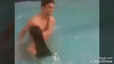 College Students outdoor games and fun at public place