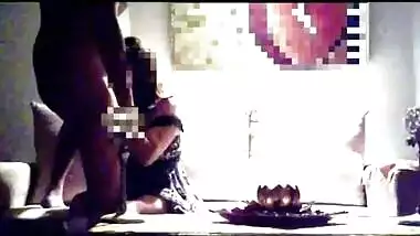 Indian Cheating wife Blowjobs gets Pussy Eaten, And gets Bottom Spanked while Riding me Part -1(Check out her Thongs)