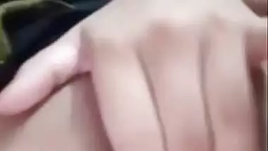 Today Exclusive- Sexy Desi Girl Showing Her Miky Boobs And Wet Pussy Part 1