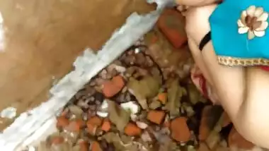 Risky Public Desi Sex. Indian Mom Fucked by Son In Barn Outdoors.