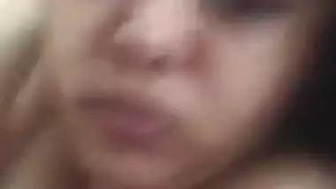 Likable Desi wife is filled with a desire to demonstrate her tits