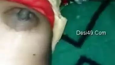 Woman's nipples are hard and Desi hubby understands that she is horny