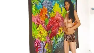 Skinny Model Wearing Shidur Vabi’s collection part 2