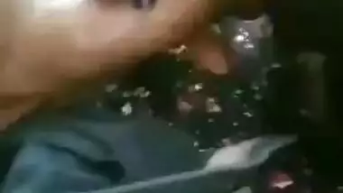 NRI girl sucking bf cock in car and cums in mouth 2 video clip