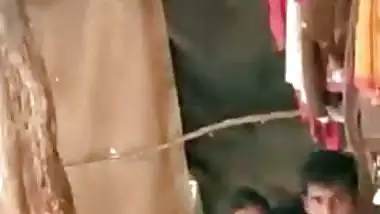 Husband caught unsatisfied wife she fuck with lover in barn, scandal Desi mms