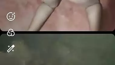 Hot Couple Video Call Sex: Boyfie Pisses So Much Before Cumming Watching My Creamy Pussy And Ass