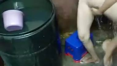 Today Exclusive- Desi Nepali Girl Bathing And Wearing Cloths Selfie Video Part 4