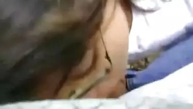 Desi girl is petite so Desi guy feels like a XXX giant making Bhabhi suck off