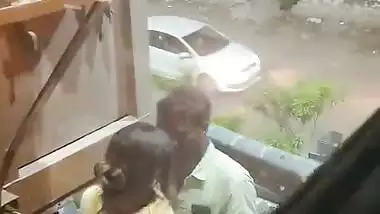 Roadside romance and sex caught by employee viral clip