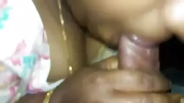 Sex begins for gray-haired Indian woman by giving lover XXX blowjob