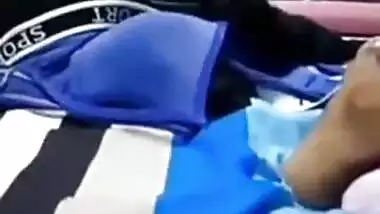 Tamil girl showing her hairy pussy on VC