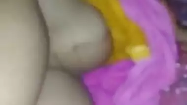 Sexy desi sleeping wife boobs pussy and ass captured by hubby after fucking