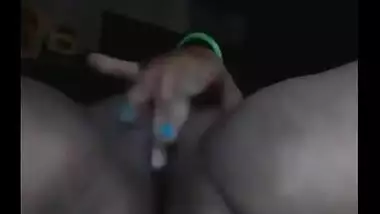 Desi abode wife strips and finger bonks her tight vagina infront of cam