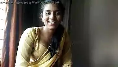 Hot village girl trying out her first selfie nude video for Bf