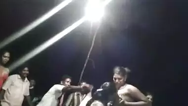 Indian girls group showing boobs and pussy on stage