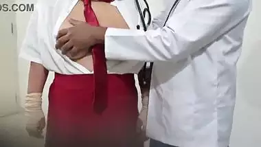 Indian doctor using student in hospital