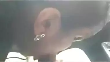 Free Indian sex video of desi wife giving outdoor fellatio in car