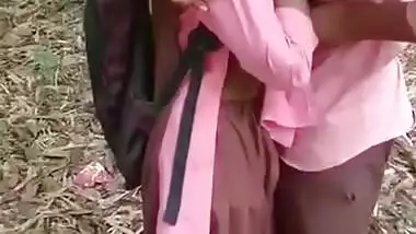 Desi collage lover fun outdoor