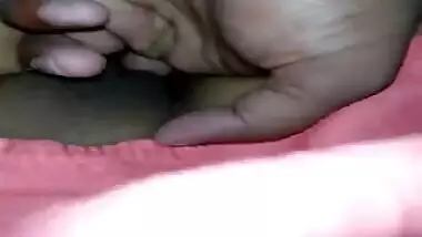 Before sex Indian man examines GF's body and even touches her XXX vagina