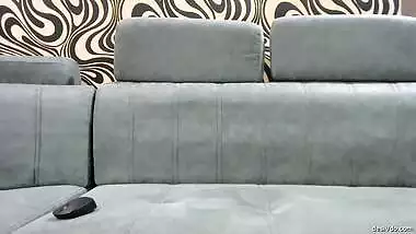 Sexy Zoya in saree pressing her big boob