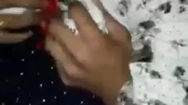 Indian chick kisses her sex partner and allows him to touch XXX tits