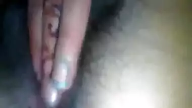 Desi female with sex boobs films her own XXX hole spreading the legs