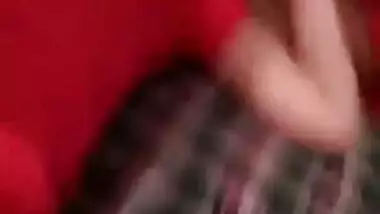 Girl lies in bed but Desi man films XXX bush for homemade sex collection