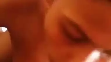 Point of view XXX video where Desi possessor of juicy tits sucks dick