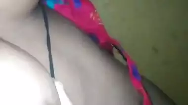 Huge milking boob wife lactating with hubby pressing nipple