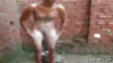 Desi nude village bhabhi amita kumari outdoor bath licked mms video